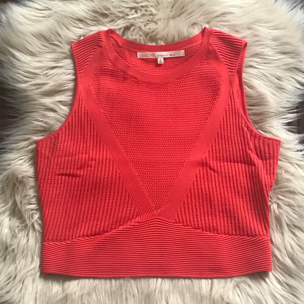 Rachel Roy Cropped Sleeveless Sweater